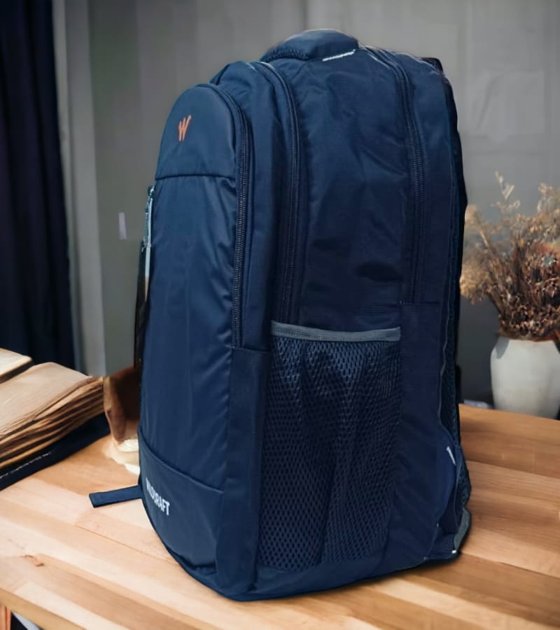 WILDCRAFT Causal Standard Backpack with 3 compartments (Blue)
